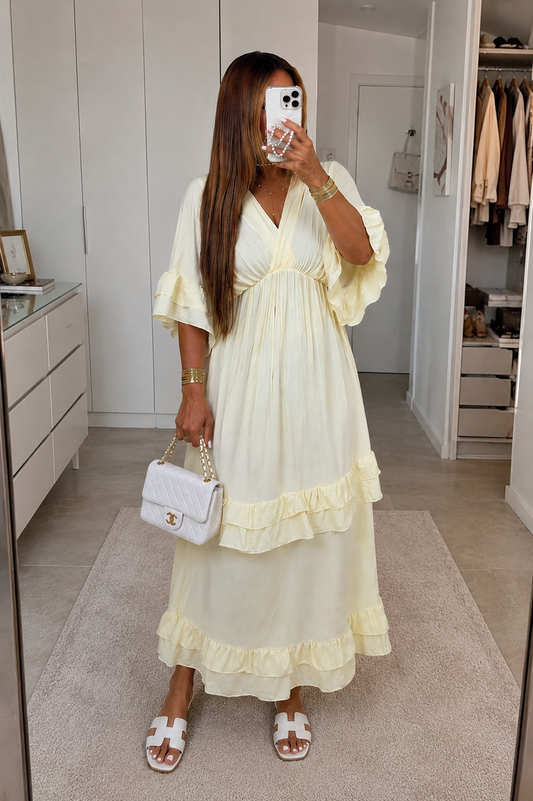 ROBE MYB 5172 JAUNE