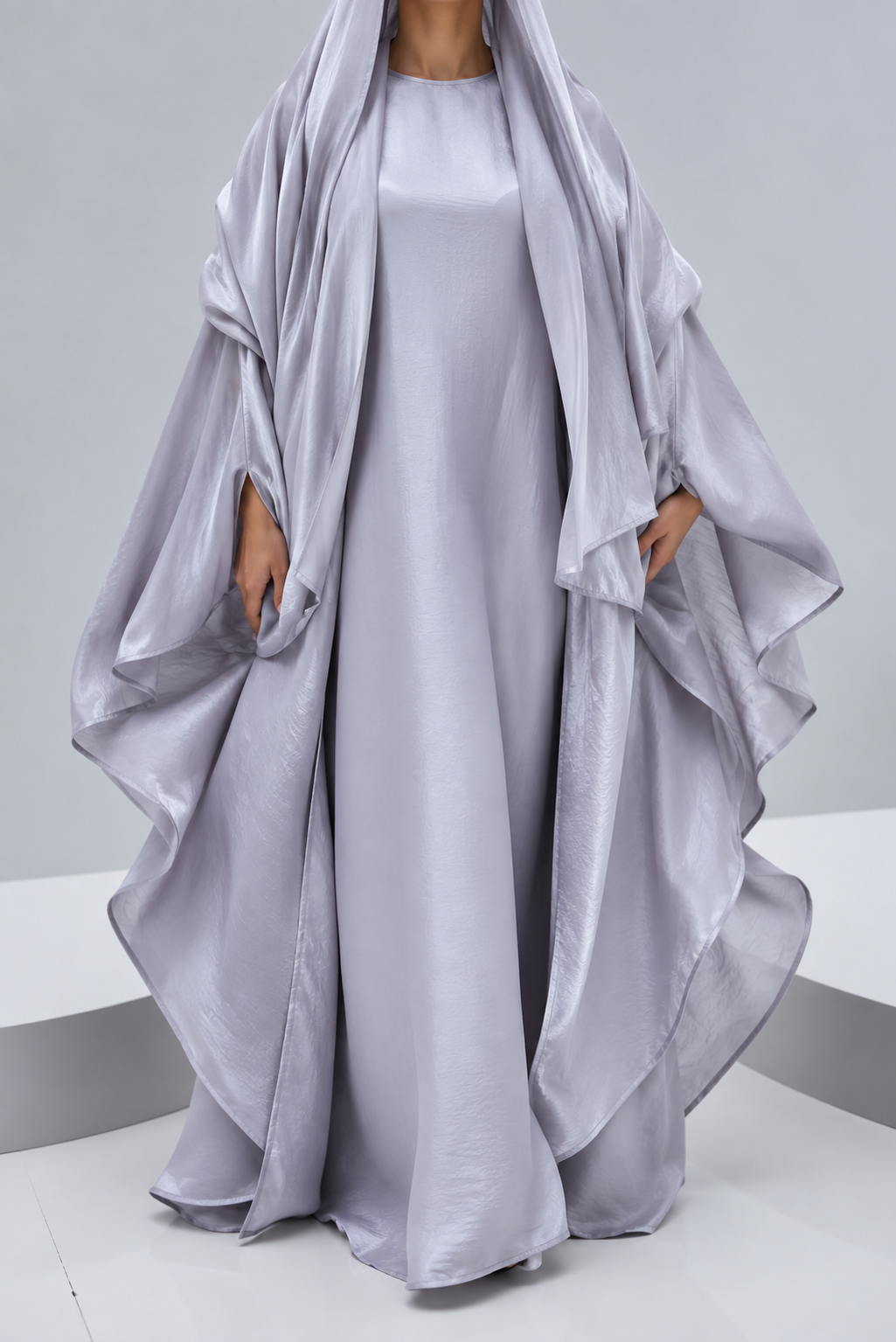 ABAYA EID LUXE - HALWA PINK NUDE