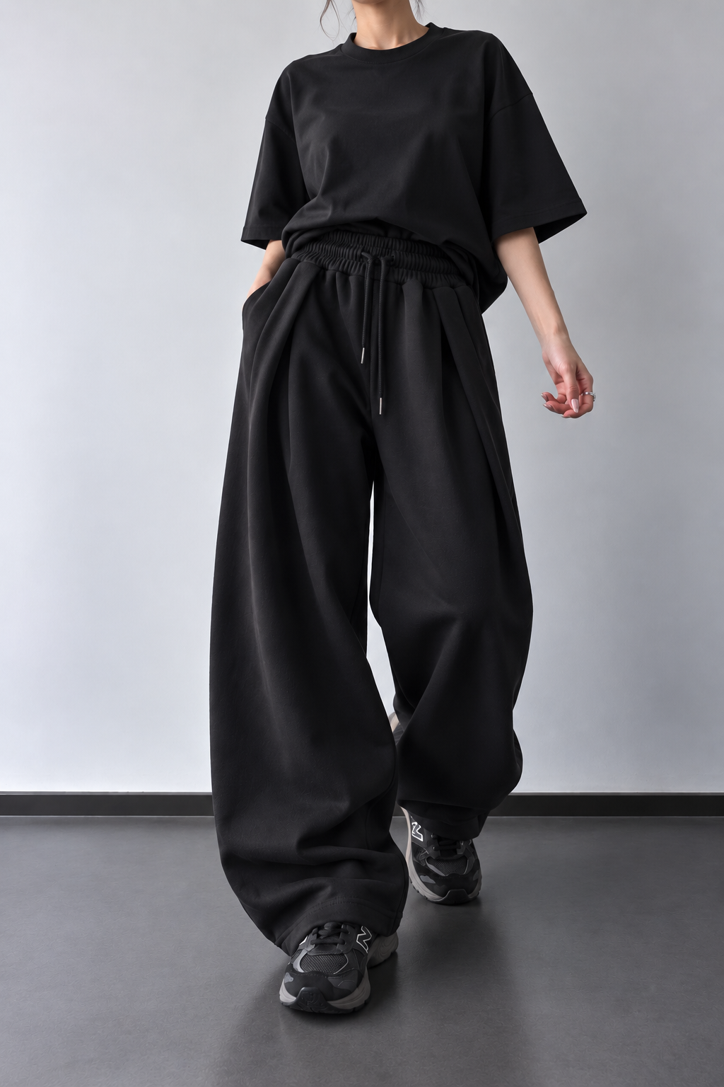 PANTALON NOIR WIDE LEG 1791