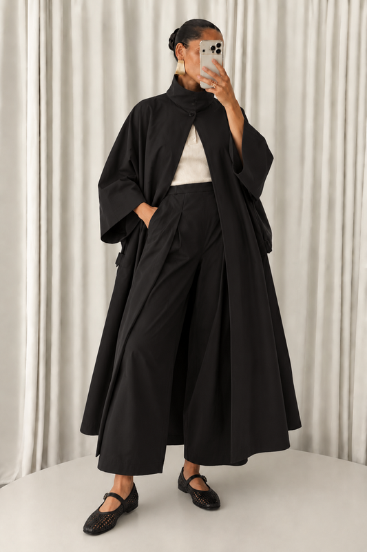 TRENCH URBAN CHIC NOIR 83007
