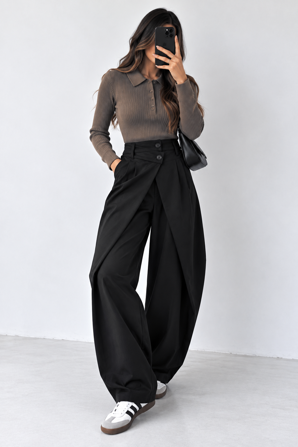 PANTALON CACHE-COEUR NOIR 81550