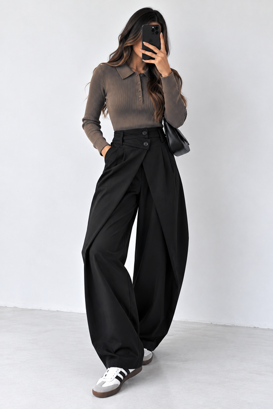 PANTALON CACHE-COEUR NOIR 81550