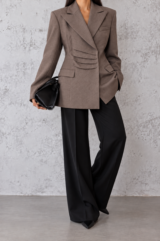 BLAZER SCULPT MARRON WV056