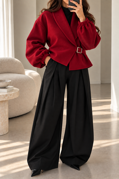 VESTE CACHE-CŒUR À BOUCLE RED 3236