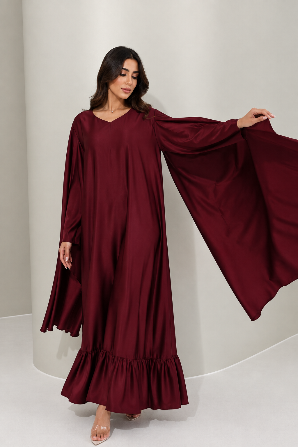ABAYA LYNALA BORDEAUX