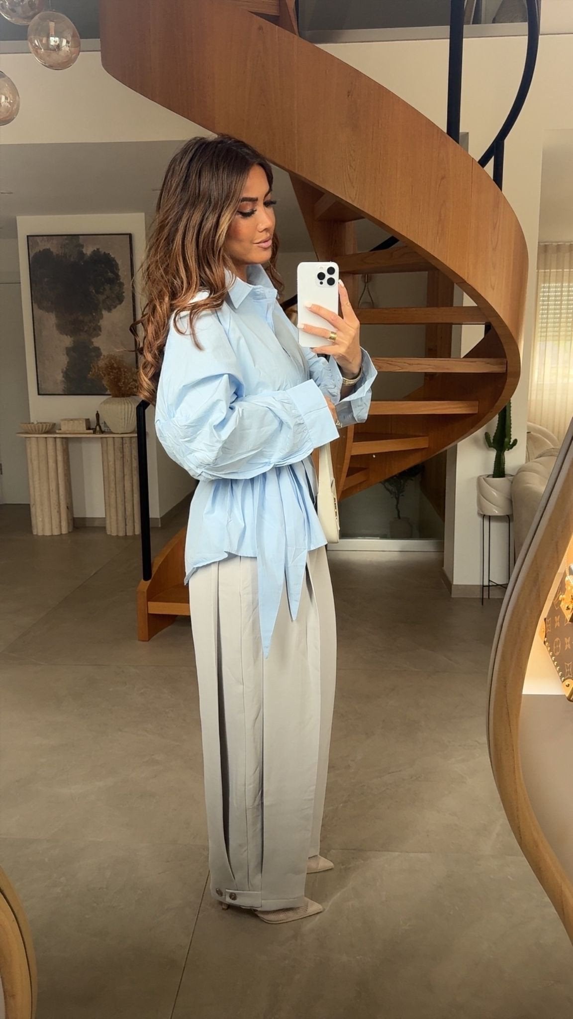 PANTALON P25246 GRIS CLAIR QUALITÉ ++