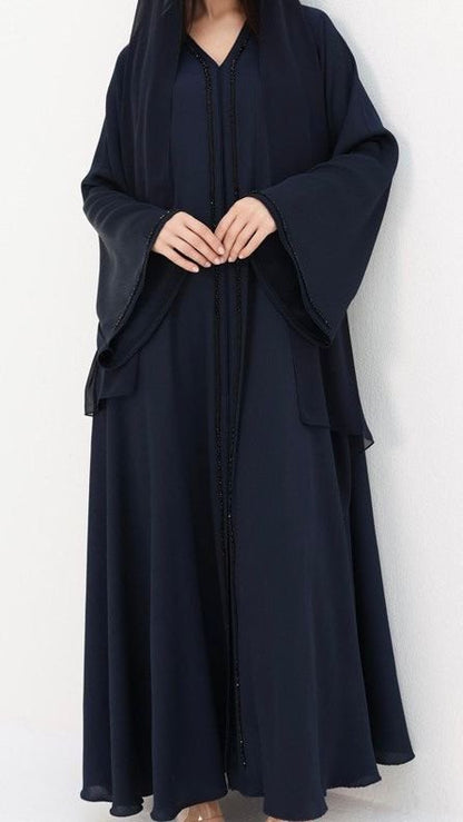 ABAYA INAYA BLEU MARINE - UAE