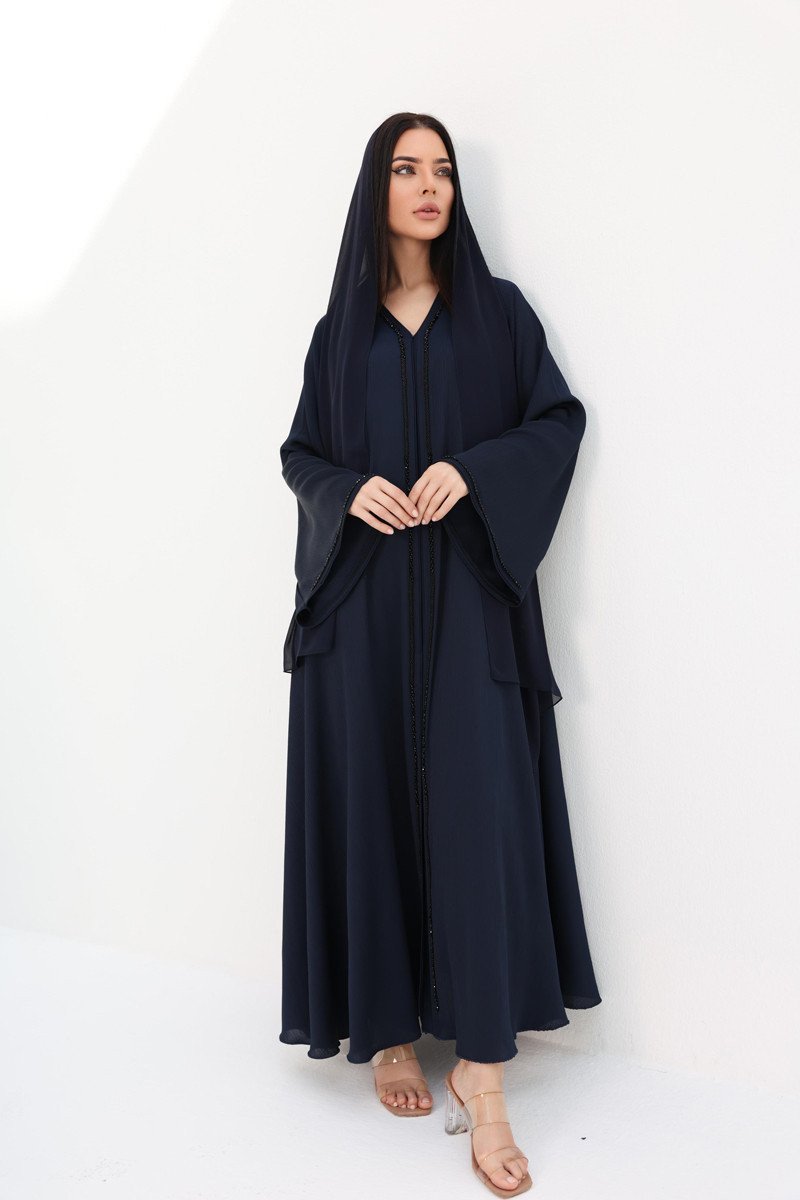 ABAYA INAYA BLEU MARINE - UAE