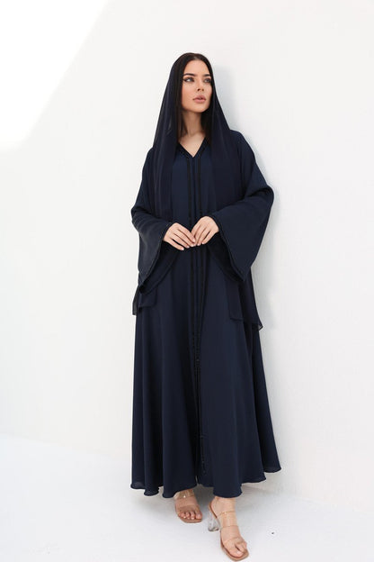 ABAYA INAYA BLEU MARINE - UAE