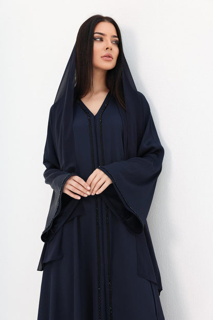 ABAYA INAYA BLEU MARINE - UAE