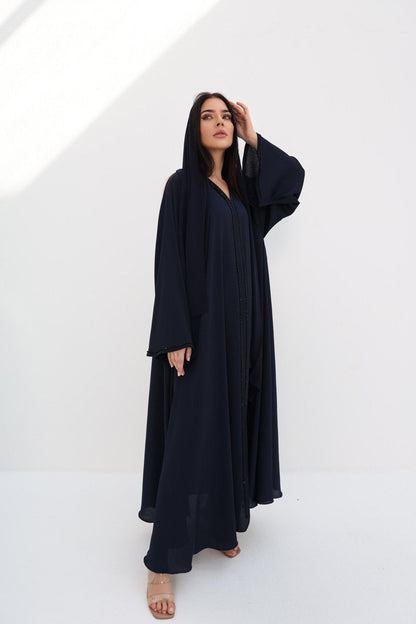ABAYA INAYA BLEU MARINE - UAE