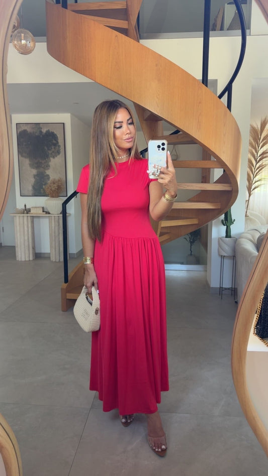 ROBE MYB 5257 ROUGE