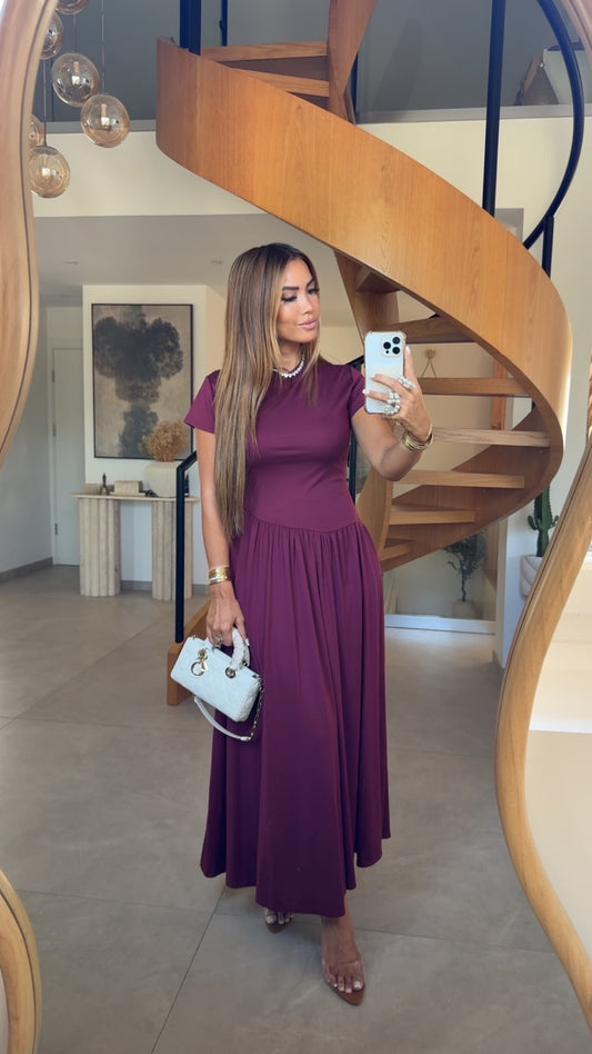 ROBE MYB 5257 BORDEAUX