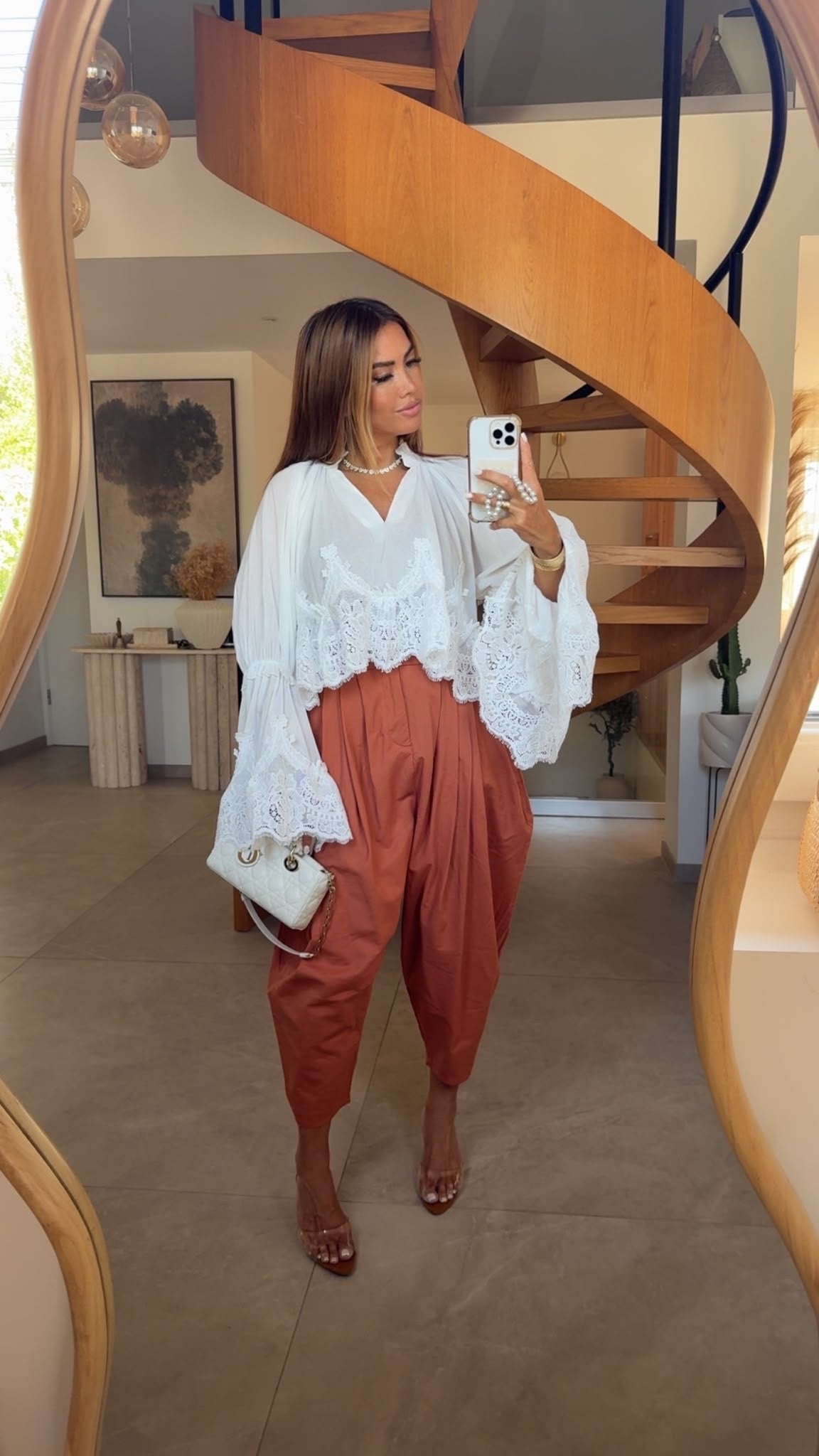 PANTALON P15636 BRIQUE-88 QUALITÉ ++